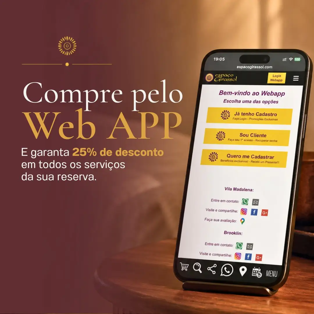 Aproveite cupom pelo WebApp