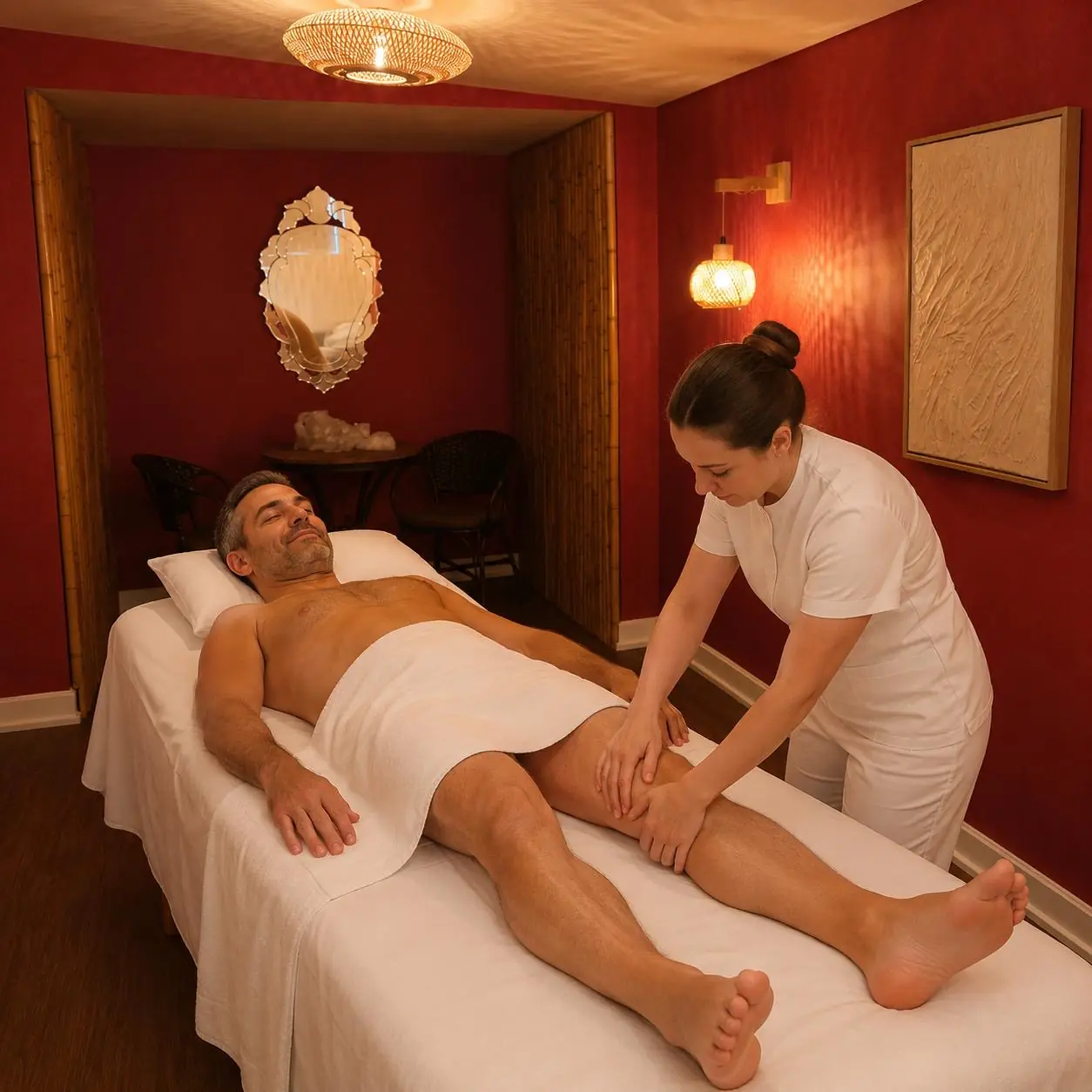 Massagem Terapêutica + Cuidado para Pés e Pernas - 1h25 min.